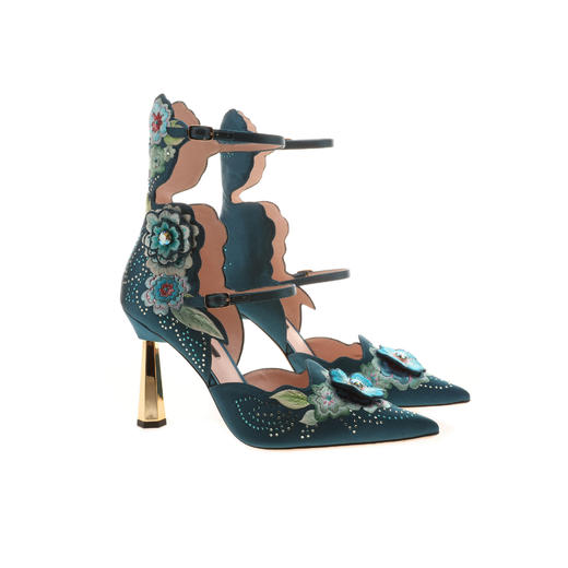 sheme  吕翔同款 《裳裳者华》罗马结构唯美新中式高跟鞋 商品图6