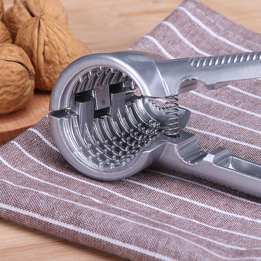 拜杰（Baijie）漏斗型核桃夹 坚果钳子山核桃夹 剥壳器工具 银色 商品图1