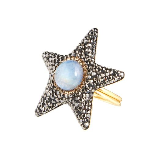北京仓｜SORU-Celestial-Moonstone Star 戒指［英国设计师］ 商品图0