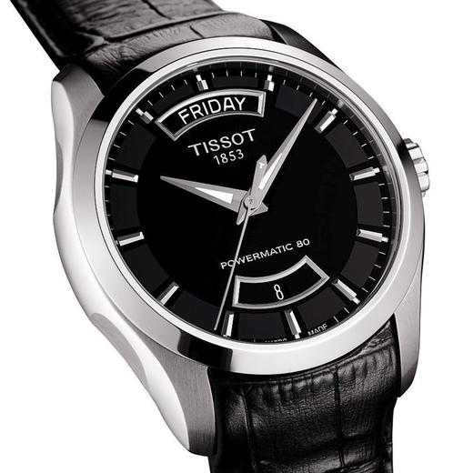 天梭tissot 库图系列男士自动机械腕表 手表 t035.407.16.051.02