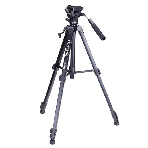 云腾（YUNTENG） VT-6008 精品专业三脚架云台套装 微单数码单反相机摄像机旅行用 优质铝合金便携三角架黑色 商品图2