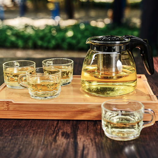 紫丁香 900ML耐热茶壶套装小怡然茶具五件套S388 商品图1