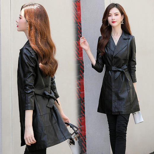 XP-YBX933新款气质时尚纯色潮流皮衣 商品图1