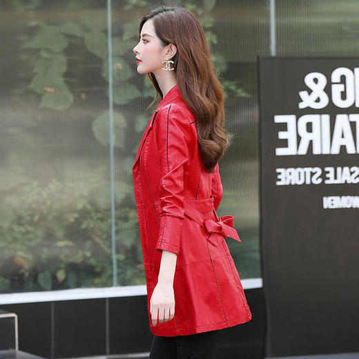 XP-YBX933新款气质时尚纯色潮流皮衣 商品图3