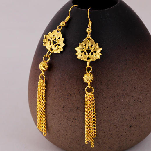 BZSP-EH102新款流苏越南沙金长款耳坠 商品图3