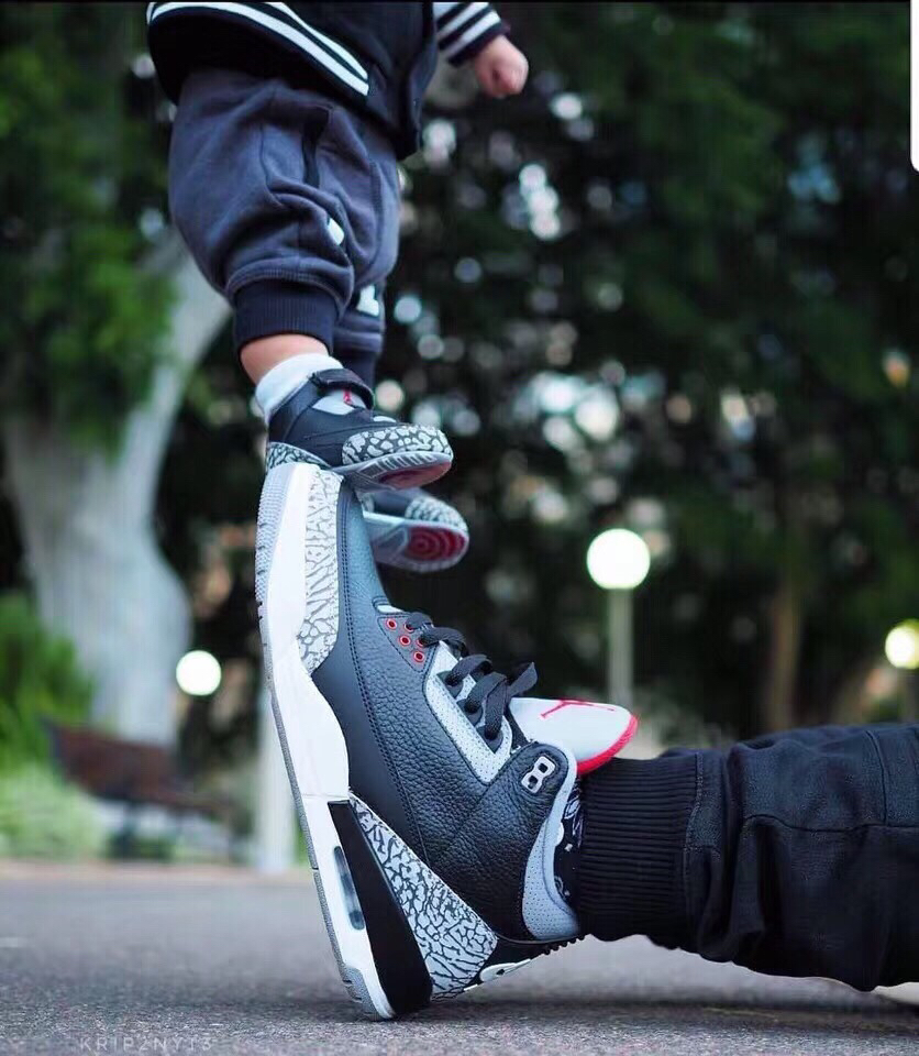 【黑/白水泥】 第一次上来 aj3 黑水泥 原厂皮料 元年后跟 "nk air"