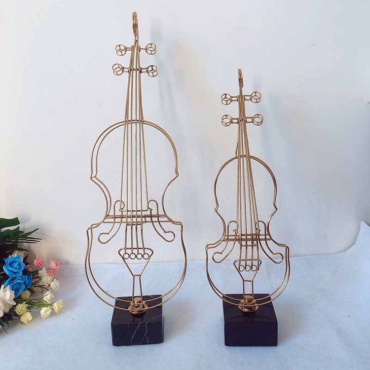 *创意水晶小提琴摆件家居装饰品客厅摆件电视柜艺术工艺品乐器摆设
