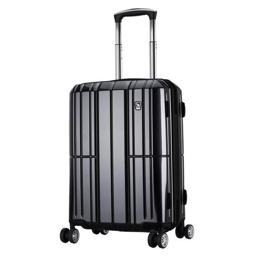 爱华仕（OIWAS）万向轮学生行李箱男 德国拜耳PC自营旅行密码箱 登机箱6176 商务拉杆箱 20英寸黑色 商品图0