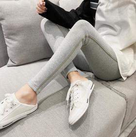 【服饰鞋包】秋冬纯棉打底裤 外穿薄款小脚裤 弹力裤子女侧边金条