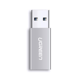 绿联 Type-C母转USB3.0公数据线转接头 USB-C母降噪耳机充电器转换头 通用三星小米华为荣耀手机电脑 30705灰