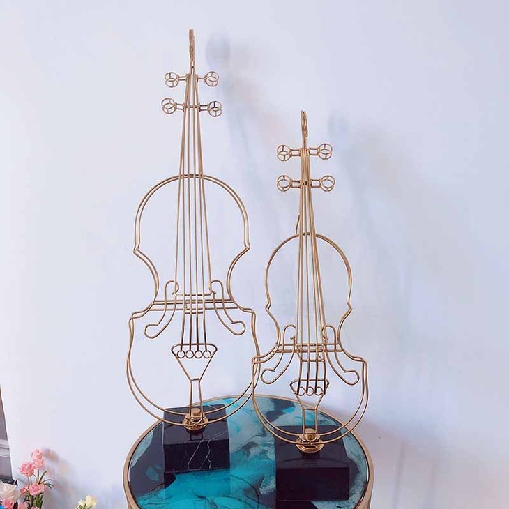装饰品创意水晶小提琴摆件家居装饰品客厅摆件电视柜艺术工艺品乐器