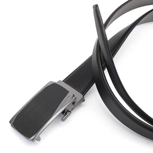 Samsonite/新秀丽男士皮带自动扣进口牛皮腰带商务休闲裤腰带TK2 黑色 120CM 商品图2