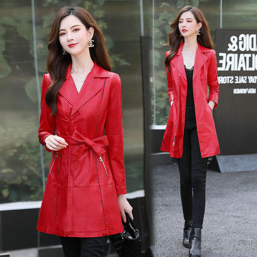 XP-YBX933新款气质时尚纯色潮流皮衣 商品图4