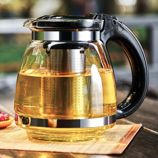 紫丁香 玻璃茶具整套 一壶六杯加厚耐热玻璃泡茶壶茶杯礼盒套装1500ml WJ8103 商品图3