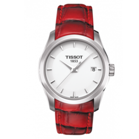 天梭 TISSOT 库图系列皮带女士石英腕表 手表 T035.210.16.011.01