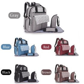 【母婴用品】可双肩斜跨手提妈咪包多功能大容量出行母婴包挂婴儿车行李箱