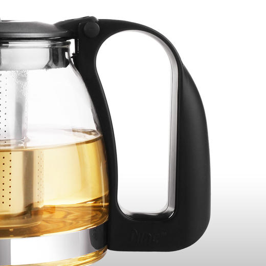 紫丁香 耐热玻璃茶壶功夫茶具304不锈钢过滤内胆泡花草茶壶1250ml 商品图2