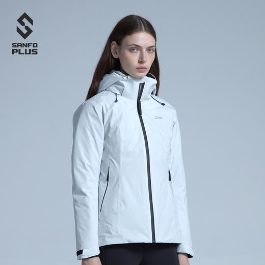 sanfo plus 冰雾三合一女款羽绒冲锋衣 SJW19051 商品图5