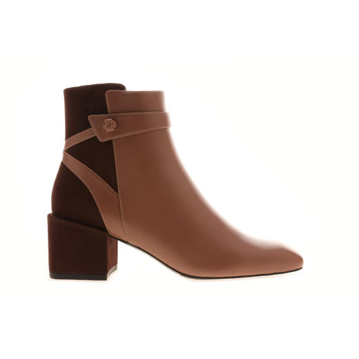 sheme【宁静同款】简约几何轮廓时髦短靴 商品图0