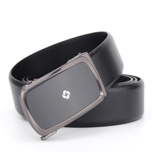 新秀丽（Samsonite） 腰带礼盒套装 男士休闲自动扣牛皮皮带 牛皮短款钱包 TK2*09018 黑色 120CM 商品图5