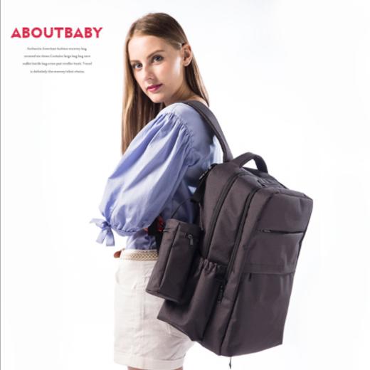 【母婴用品】*时尚欧美风妈咪包 多功能大容量双肩妈妈包休闲母婴妈咪背包 商品图2