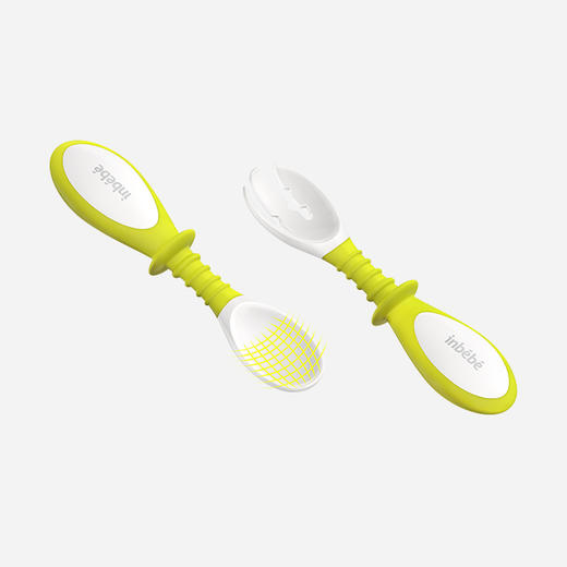 婴儿学吃饭弯头硅胶软勺（一套为勺子+叉子） 商品图4