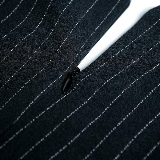 孤品 J8181841B颈袖添香新款时尚职场气质条纹OL修身显瘦包臀连衣裙女J8181841B不退可换 商品图3