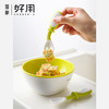 婴儿学吃饭弯头硅胶软勺（一套为勺子+叉子） 商品缩略图0