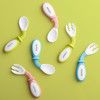 婴儿学吃饭弯头硅胶软勺（一套为勺子+叉子） 商品缩略图2