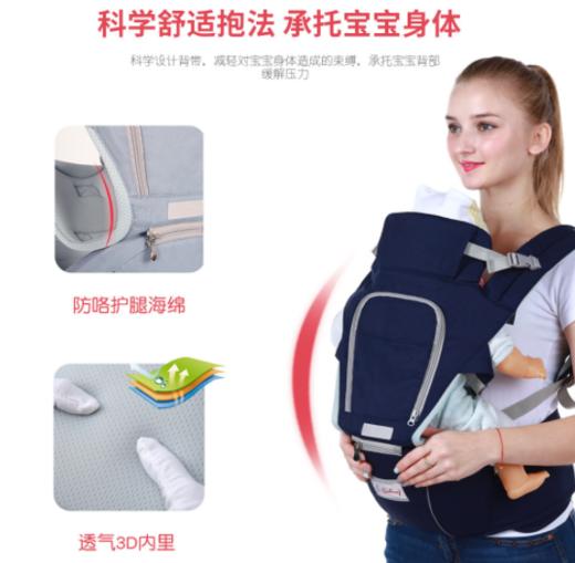 【母婴用品】四季宝宝背带多功能纯棉婴儿背带婴儿腰凳儿童背带母婴用品 商品图3