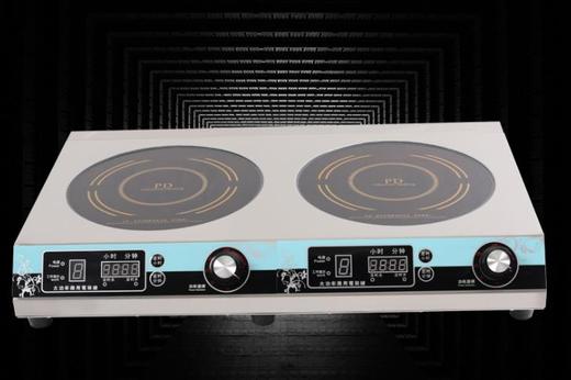 【家用电器】商用电磁炉3.5kw平面炉台式煲汤炉3500w双头组合炉定时 商品图0