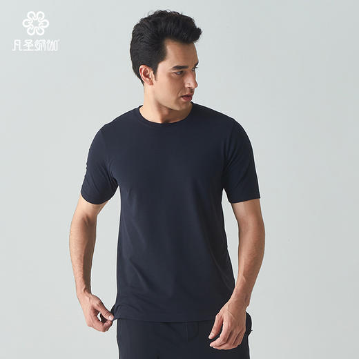 凡圣瑜伽春夏款宽松运动瑜伽短袖T恤男士专业瑜伽服FW09356 商品图3