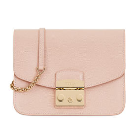 【香港直邮】Furla 芙拉 女士粉色皮革单肩包 941907