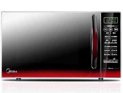 【家用电器】 美的微波炉EM7KCGW3-NR微电脑操控智能蒸煮菜单20升平板加热 商品图5