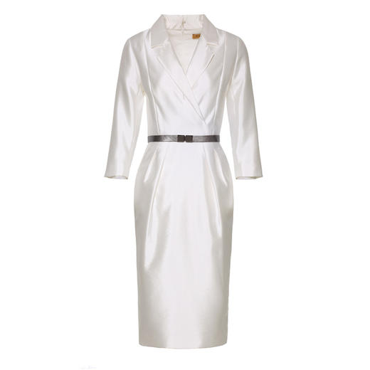 J8382948A颈袖添香夏气质修身收腰显瘦白色职业裙正装西装连衣裙女裙子J8382948A 商品图4