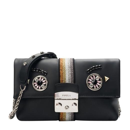 【香港直邮】Furla 芙拉 女士黑色手提单肩包 993950 商品图0