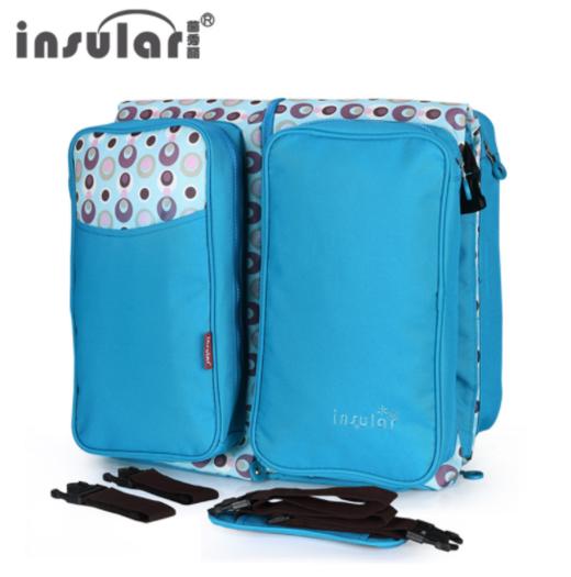 【婴儿用品】多功能折叠婴儿床带蚊帐斜挎大容量妈咪包母婴外出包 商品图3