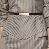 “卡布奇诺“颈袖添香-连衣裙-J8181916E颈袖添香季气质OL职场装收腰条纹连衣裙女九分袖包臀裙J8181916E 商品缩略图3