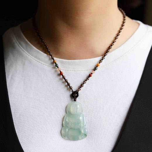 高冰种飘花翡翠大观音 商品图10