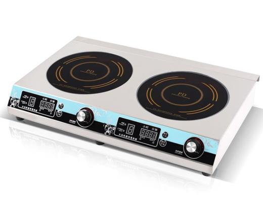 【家用电器】商用电磁炉3.5kw平面炉台式煲汤炉3500w双头组合炉定时 商品图2