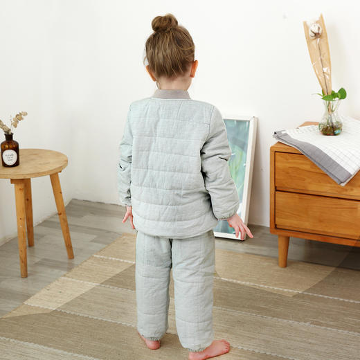 龙之涵自发热吸湿棉服轻薄保暖舒适透气A类标准发热纤维上衣+棉裤 商品图1