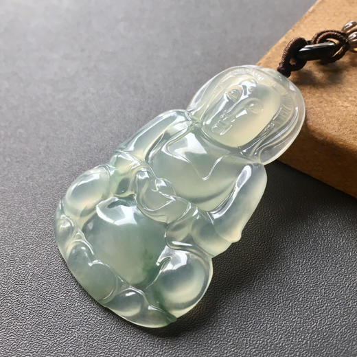 高冰种飘花翡翠大观音 商品图4
