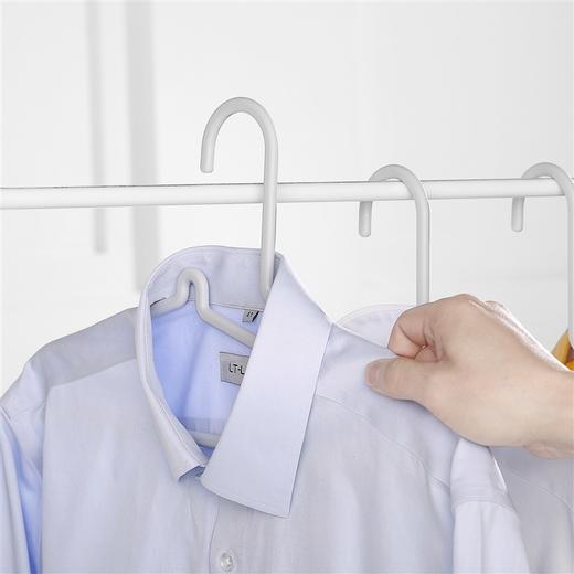 京造 护领衣架 10个装 高级灰 商品图0