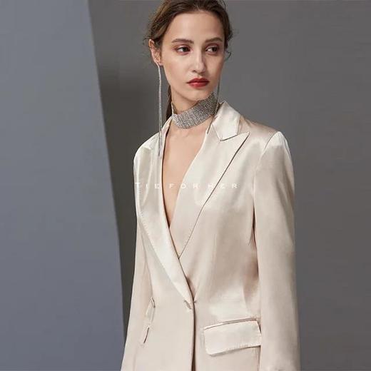 TF178 香槟色真丝西装 商品图1