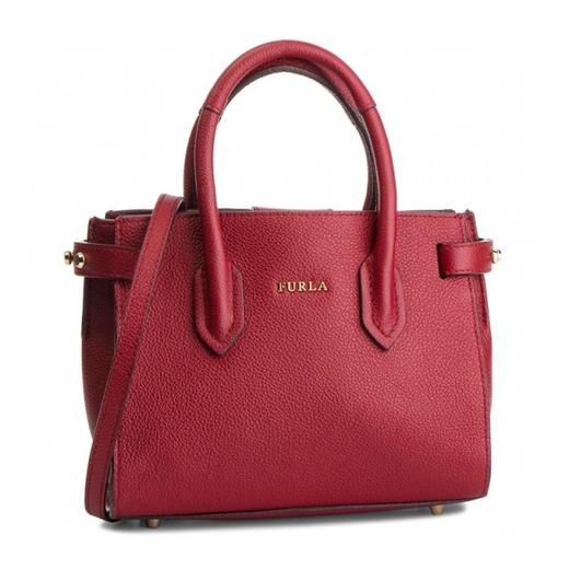【香港直邮】QH Furla 芙拉 女士深红色皮革手提包 994156 商品图0