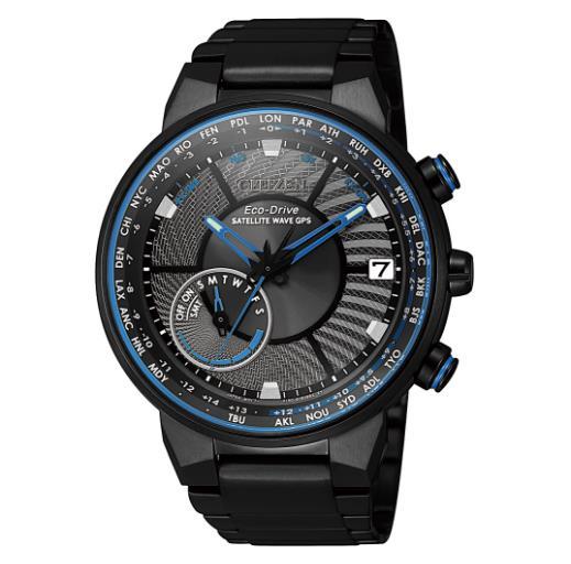 西铁城官方正品光动能卫星对时万年历不锈钢覆BIP防水男表CC3078-81E 商品图1