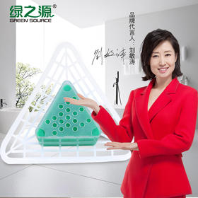 绿之源小便斗芳香消臭剂10块装（三角块）小便池洁厕剂洗厕所马桶除臭清洁剂块 洁厕灵宝块精除臭除味剂