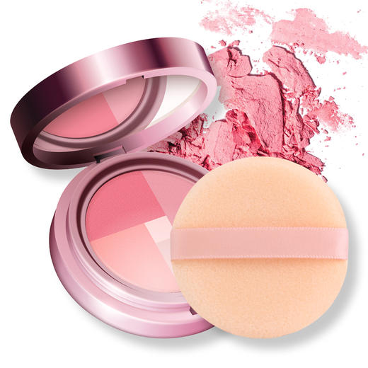 优家（UPLUS）植绒定妆散粉扑（带勾手 圆形+方形）2个（蜜粉扑海绵粉扑美妆粉扑气垫颜色随机） 商品图5