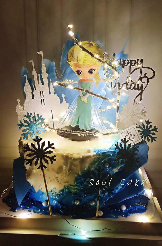 Q版冰雪奇缘蛋糕 商品图1