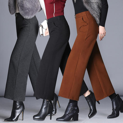 YH-7735秋冬新款弹力时尚宽松百搭直筒大脚裤 商品图2